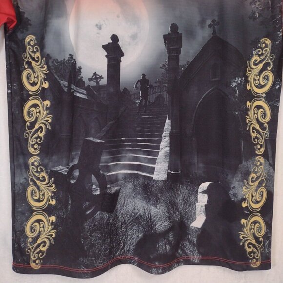 Elite MVP Nation Mens 2XL Red Shirt Polyester Graphic Shirt Dio De Los Muertos - Picture 9 of 16